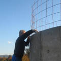 03/11/07 Mise en place du treillis puis coulage du beton pas pallier der 30cm
